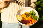 Turmeric Rice Porridge with Cordyceps and Turkey Tail Medicinal Mushrooms 