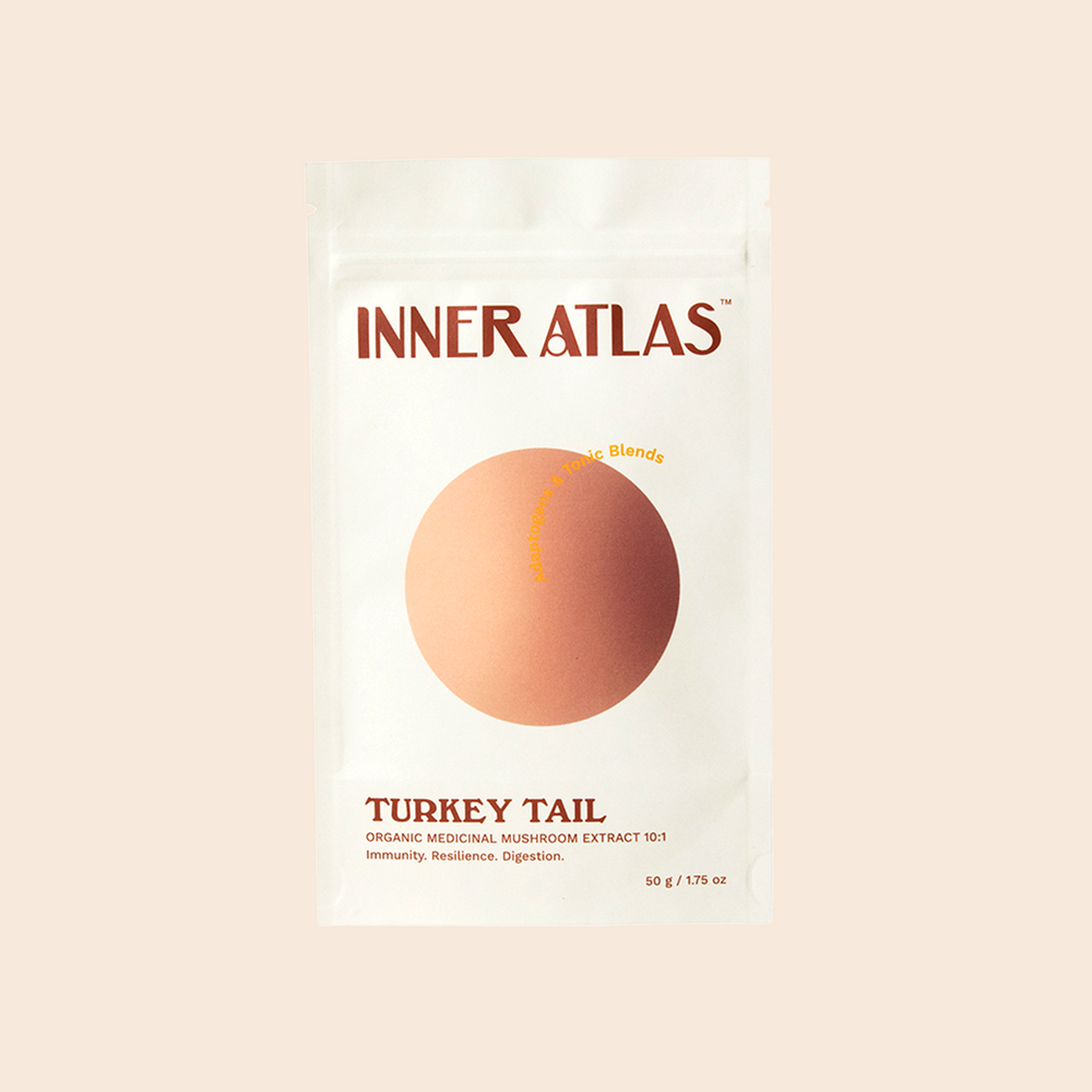 Inner Atlas Turkey Tail Medicinal Mushroom | Adaptogens Inner Atlas | medicinal mushrooms | reishi mushroom | chaga mushroom | turkey tail mushroom | lions mane Australia